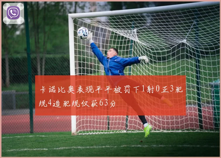 卡诺比奥表现平平被罚下1射0正3犯规4造犯规仅获63分