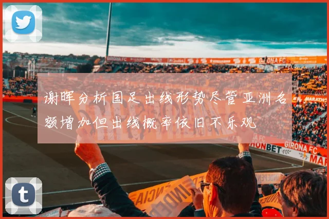 谢晖分析国足出线形势尽管亚洲名额增加但出线概率依旧不乐观